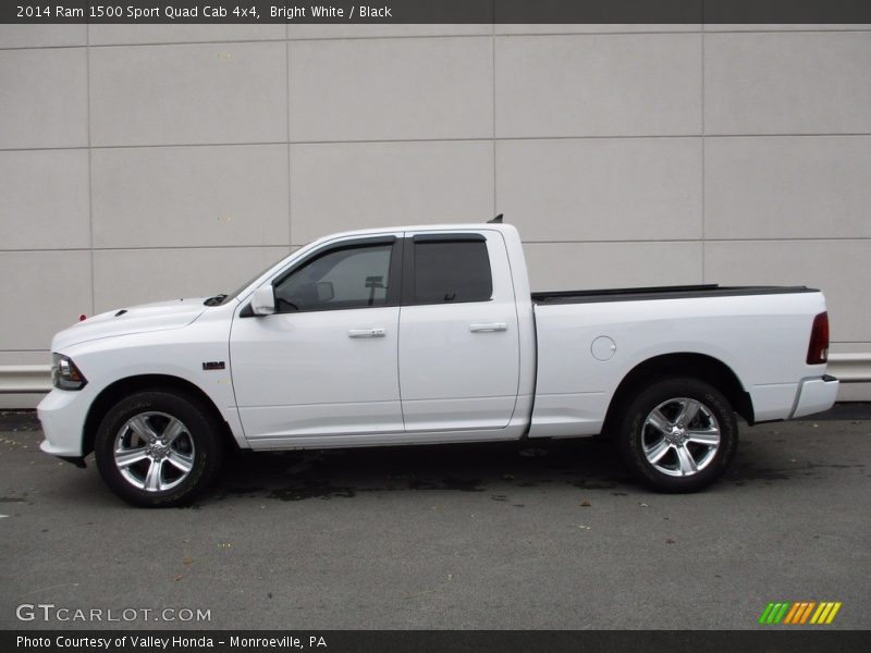 Bright White / Black 2014 Ram 1500 Sport Quad Cab 4x4