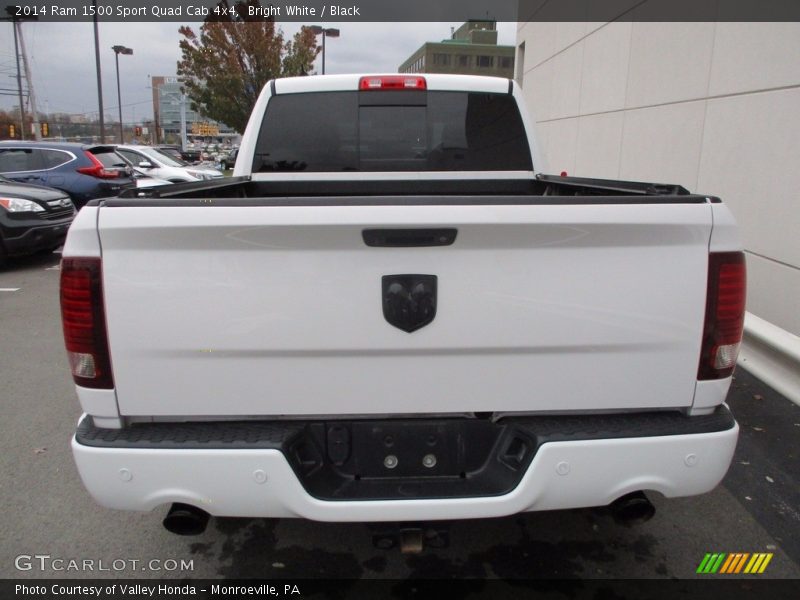 Bright White / Black 2014 Ram 1500 Sport Quad Cab 4x4