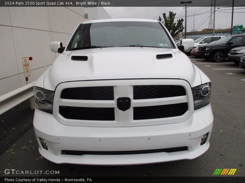 Bright White / Black 2014 Ram 1500 Sport Quad Cab 4x4