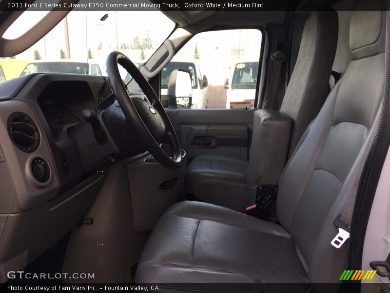 Oxford White / Medium Flint 2011 Ford E Series Cutaway E350 Commercial Moving Truck
