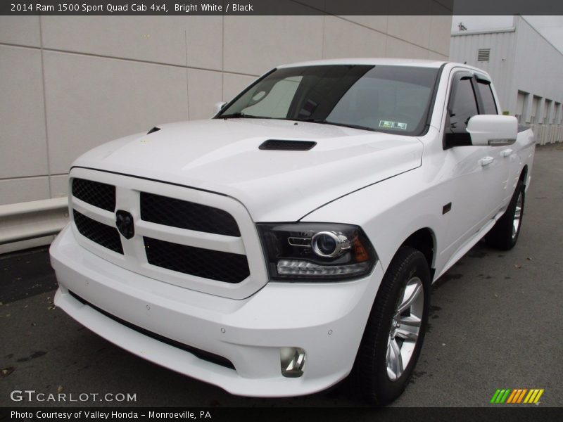 Bright White / Black 2014 Ram 1500 Sport Quad Cab 4x4