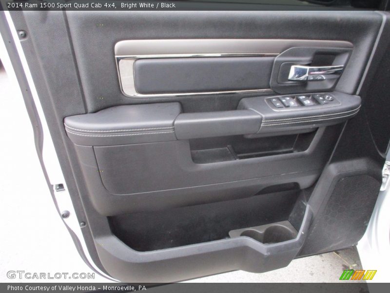 Bright White / Black 2014 Ram 1500 Sport Quad Cab 4x4