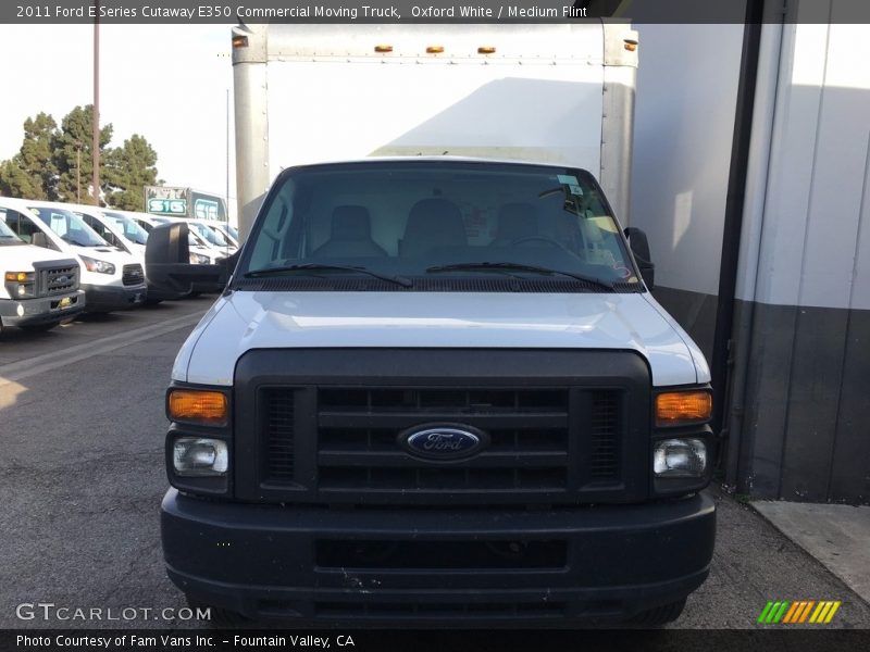 Oxford White / Medium Flint 2011 Ford E Series Cutaway E350 Commercial Moving Truck