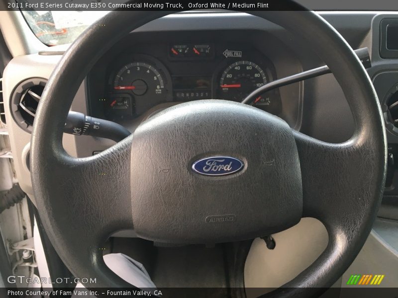 Oxford White / Medium Flint 2011 Ford E Series Cutaway E350 Commercial Moving Truck