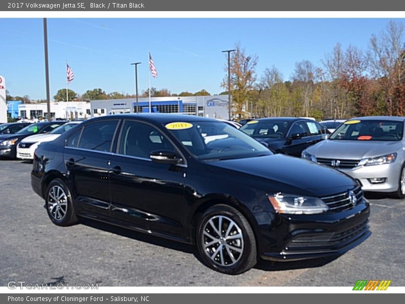 Black / Titan Black 2017 Volkswagen Jetta SE