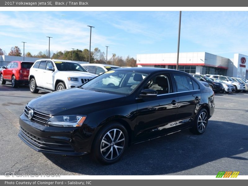 Black / Titan Black 2017 Volkswagen Jetta SE