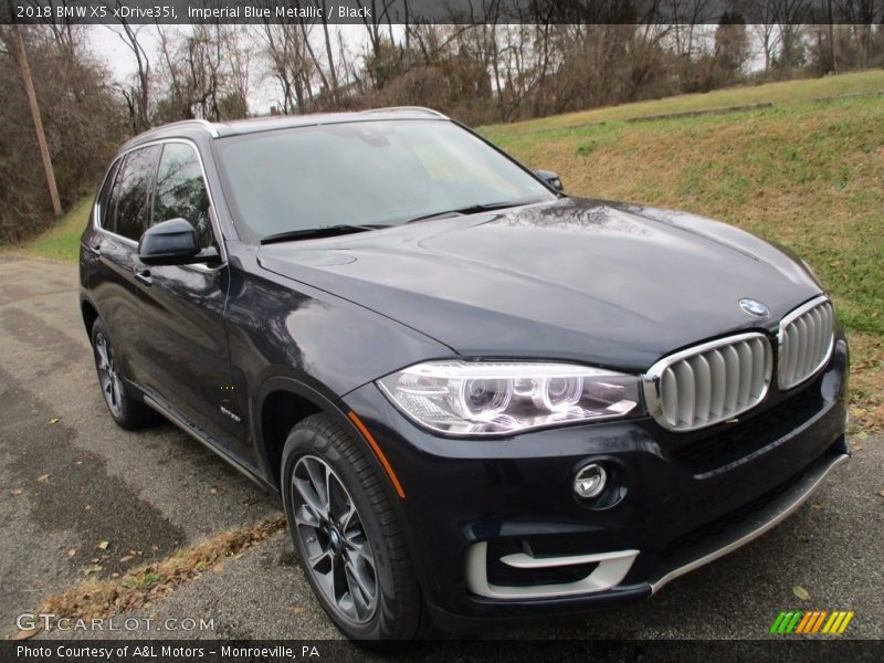 Imperial Blue Metallic / Black 2018 BMW X5 xDrive35i