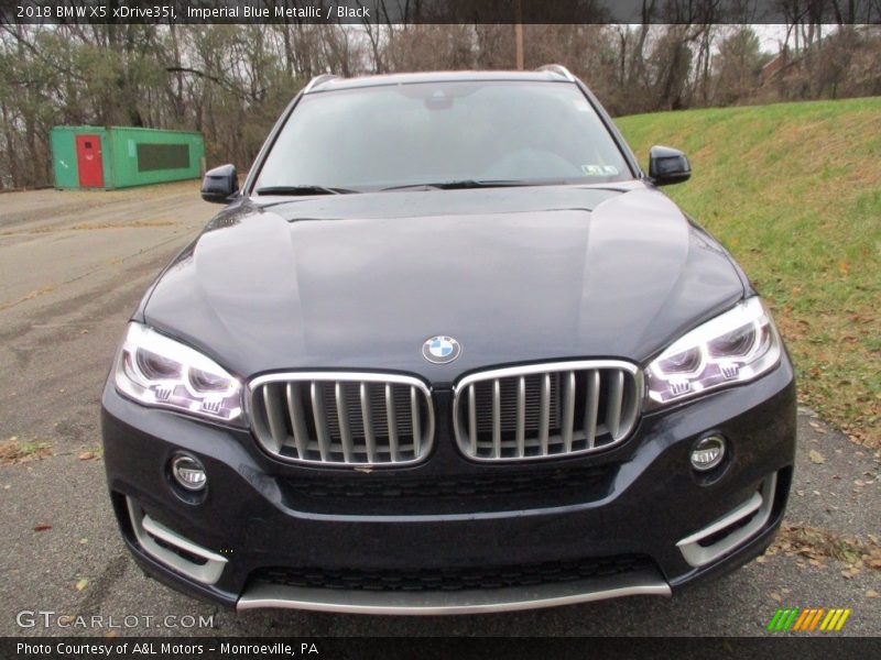 Imperial Blue Metallic / Black 2018 BMW X5 xDrive35i