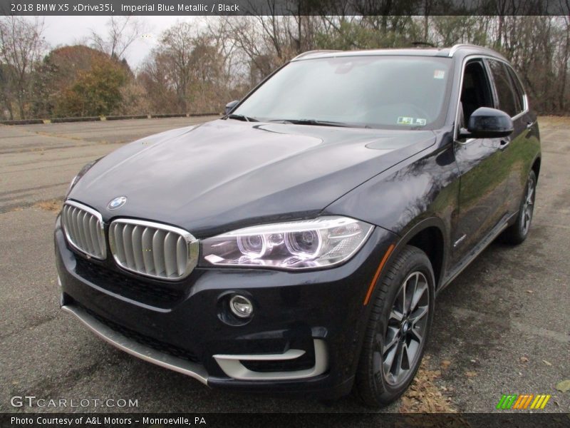 Imperial Blue Metallic / Black 2018 BMW X5 xDrive35i