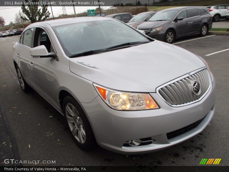 Quicksilver Metallic / Ebony 2011 Buick LaCrosse CXL AWD