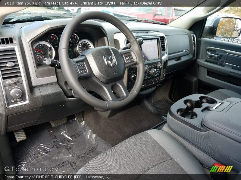  2018 2500 Big Horn Mega Cab 4x4 Black/Diesel Gray Interior