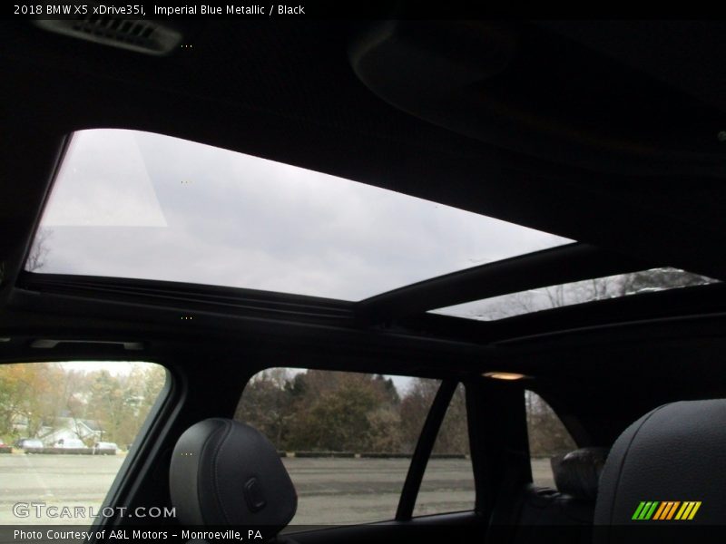 Imperial Blue Metallic / Black 2018 BMW X5 xDrive35i