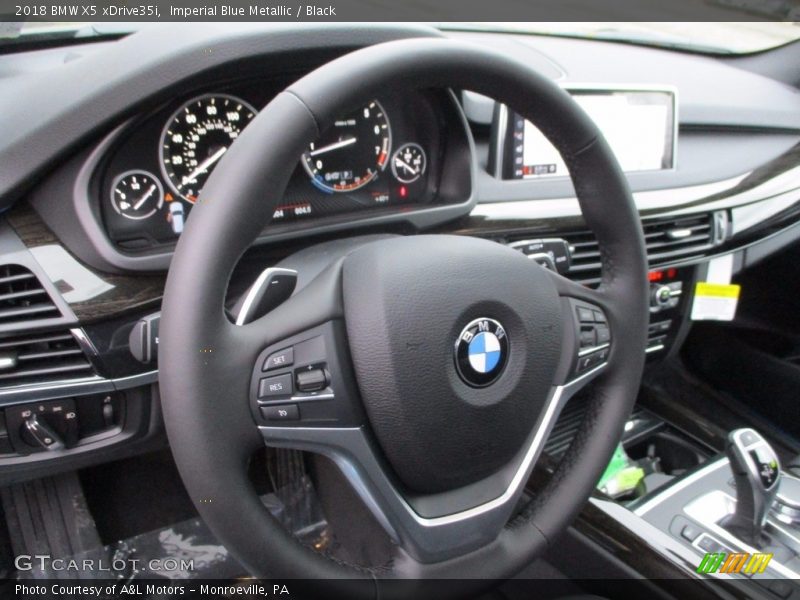 Imperial Blue Metallic / Black 2018 BMW X5 xDrive35i
