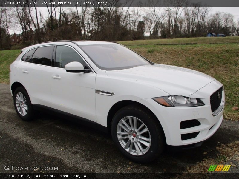 Fuji White / Ebony 2018 Jaguar F-PACE 25t AWD Prestige