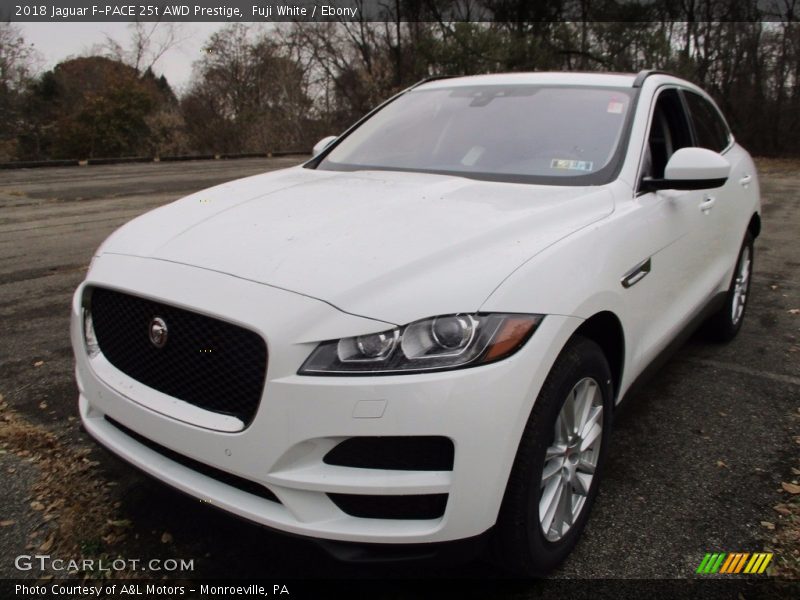 Fuji White / Ebony 2018 Jaguar F-PACE 25t AWD Prestige