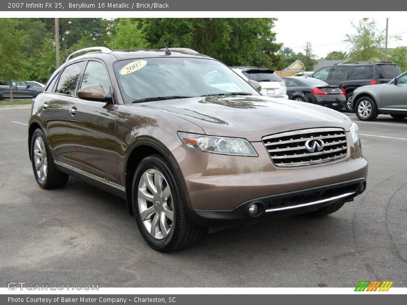 Beryllium 16 Metallic / Brick/Black 2007 Infiniti FX 35