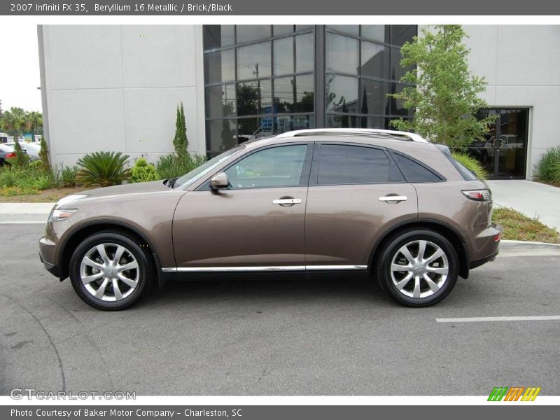 Beryllium 16 Metallic / Brick/Black 2007 Infiniti FX 35