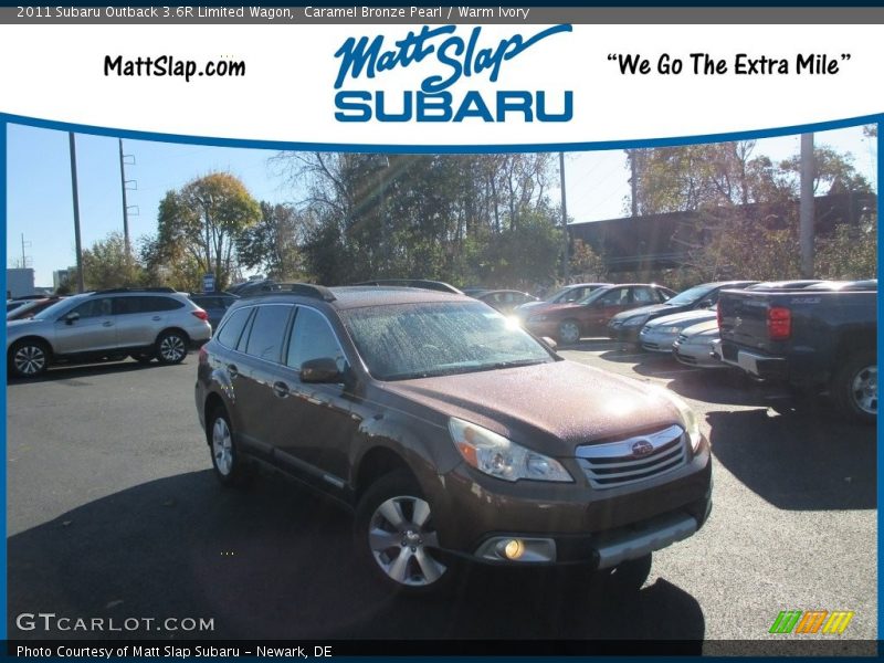 Caramel Bronze Pearl / Warm Ivory 2011 Subaru Outback 3.6R Limited Wagon