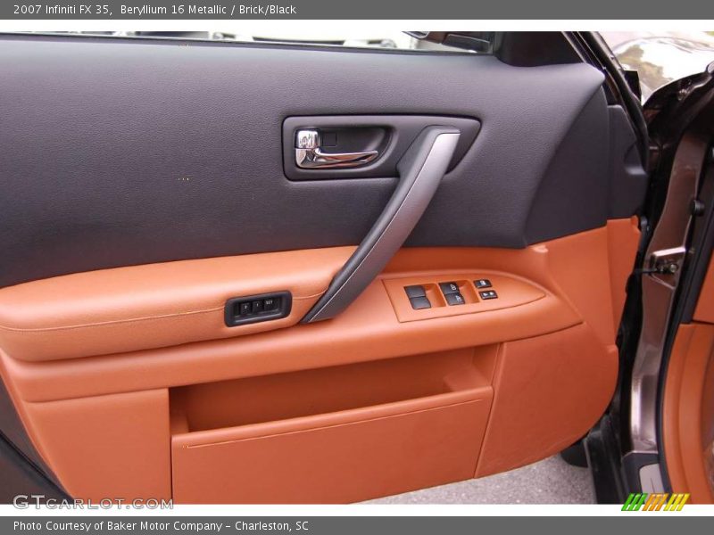 Beryllium 16 Metallic / Brick/Black 2007 Infiniti FX 35