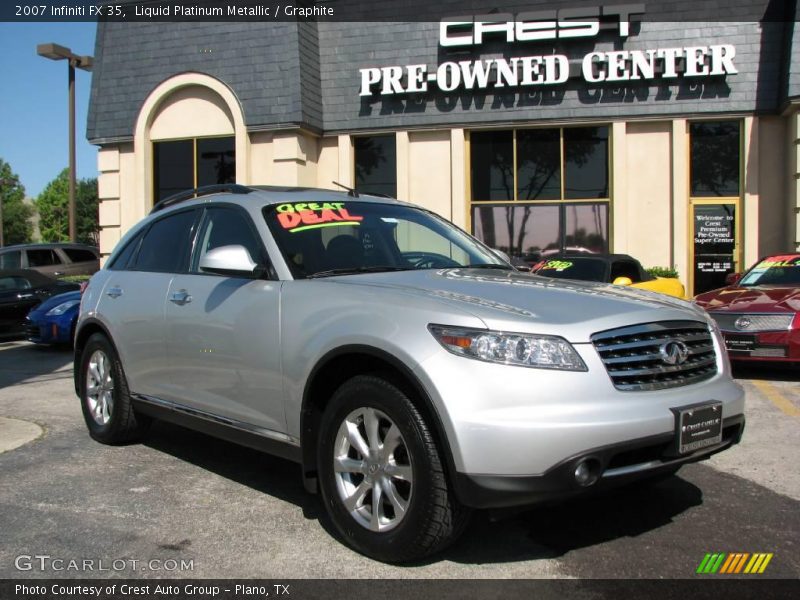 Liquid Platinum Metallic / Graphite 2007 Infiniti FX 35