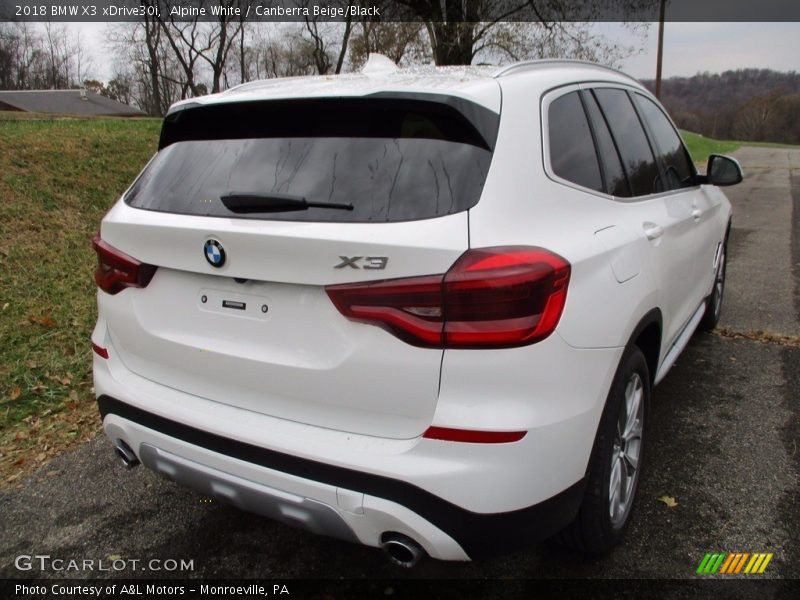 Alpine White / Canberra Beige/Black 2018 BMW X3 xDrive30i