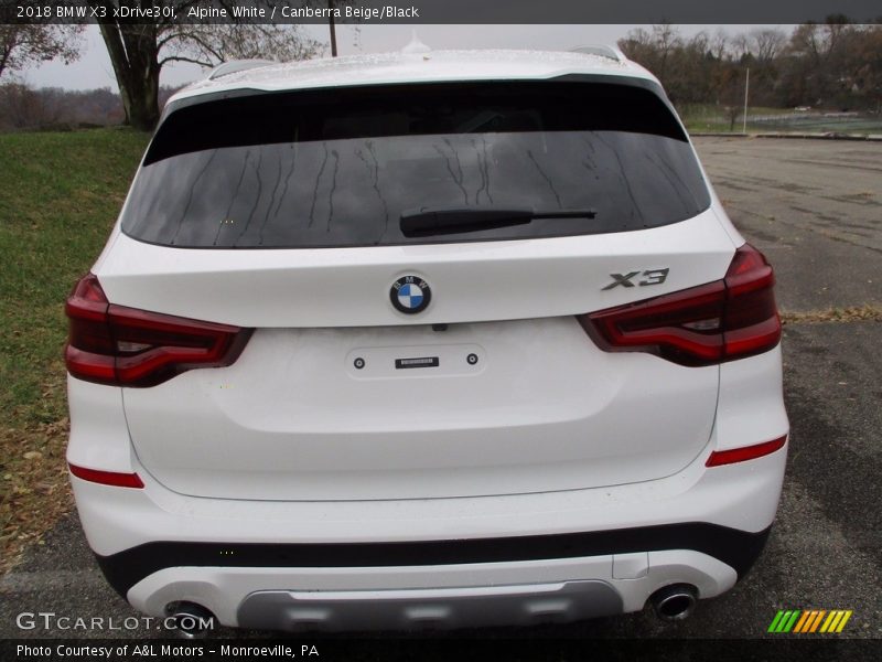 Alpine White / Canberra Beige/Black 2018 BMW X3 xDrive30i