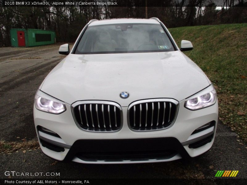 Alpine White / Canberra Beige/Black 2018 BMW X3 xDrive30i