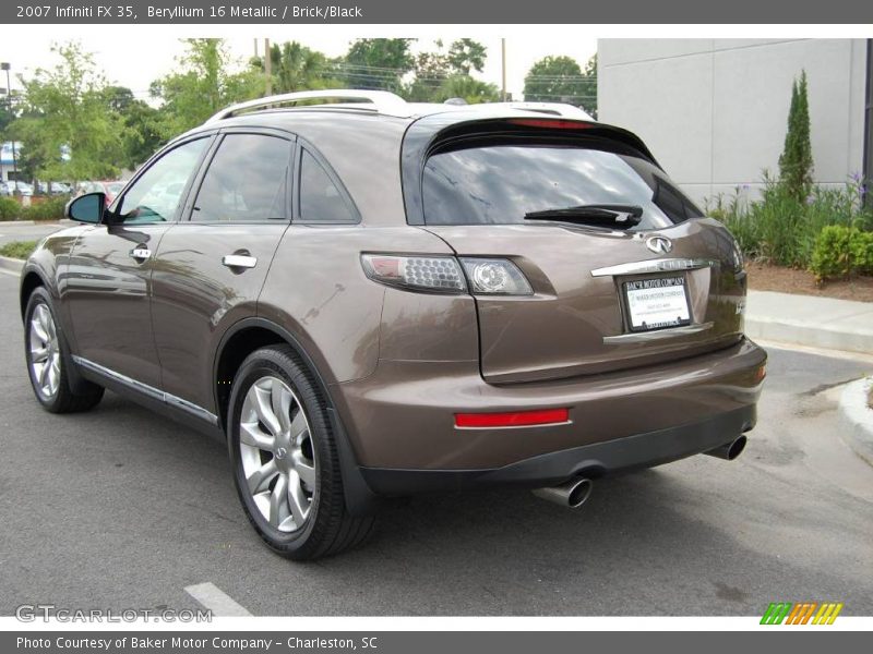 Beryllium 16 Metallic / Brick/Black 2007 Infiniti FX 35