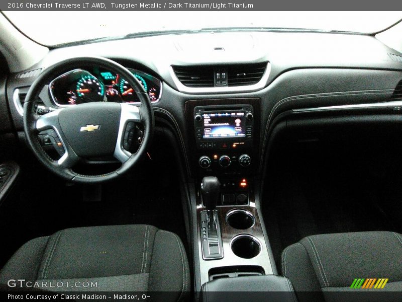 Tungsten Metallic / Dark Titanium/Light Titanium 2016 Chevrolet Traverse LT AWD