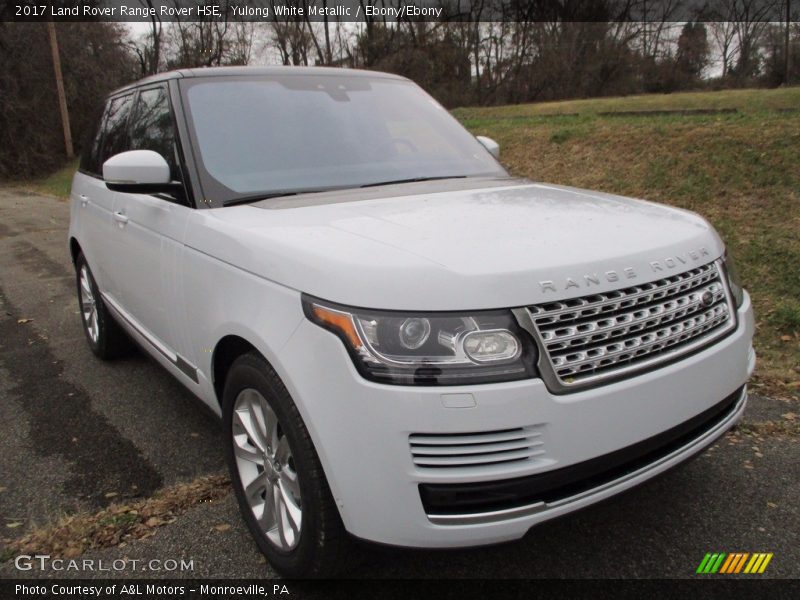 Yulong White Metallic / Ebony/Ebony 2017 Land Rover Range Rover HSE