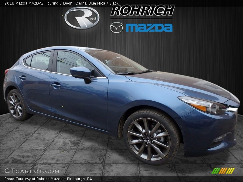 Eternal Blue Mica / Black 2018 Mazda MAZDA3 Touring 5 Door