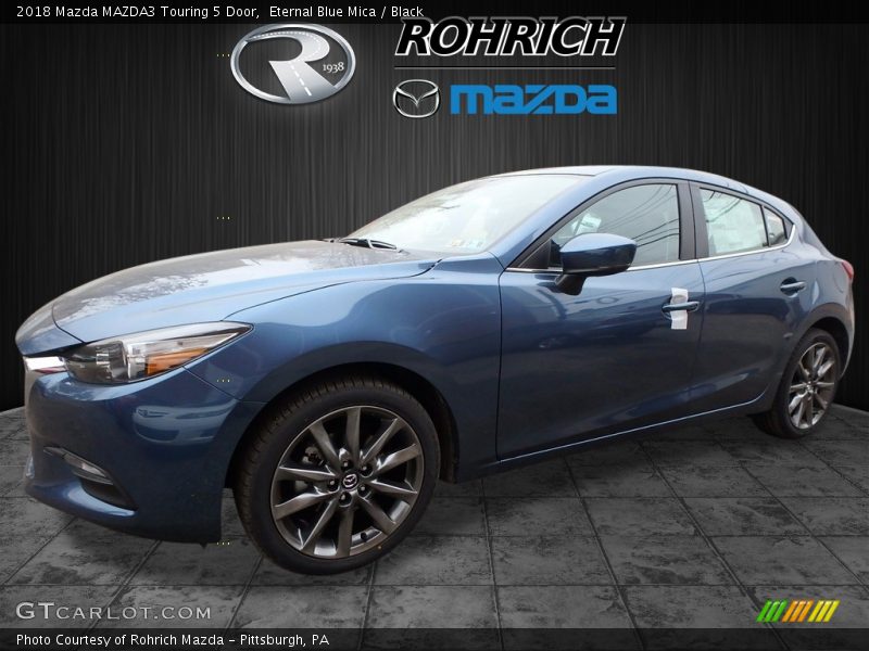 Eternal Blue Mica / Black 2018 Mazda MAZDA3 Touring 5 Door