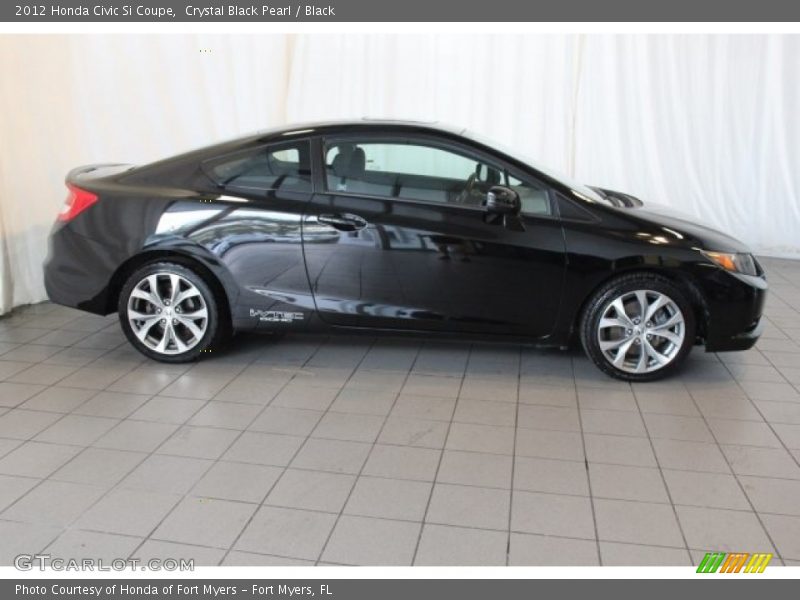 Crystal Black Pearl / Black 2012 Honda Civic Si Coupe