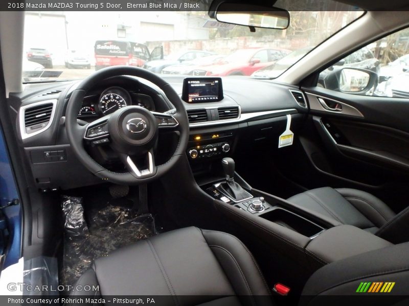 Eternal Blue Mica / Black 2018 Mazda MAZDA3 Touring 5 Door