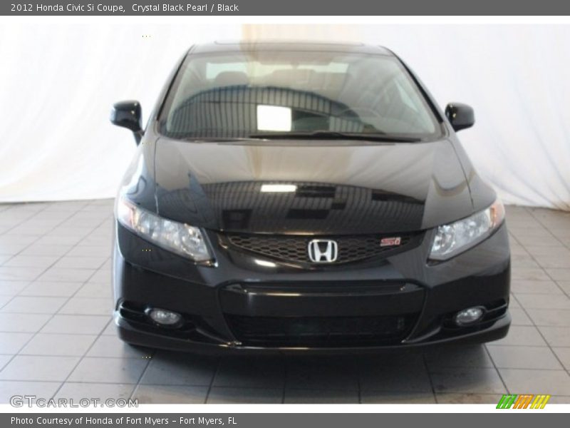 Crystal Black Pearl / Black 2012 Honda Civic Si Coupe