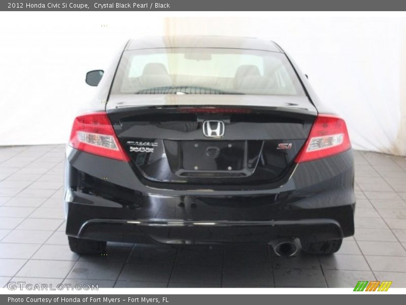 Crystal Black Pearl / Black 2012 Honda Civic Si Coupe
