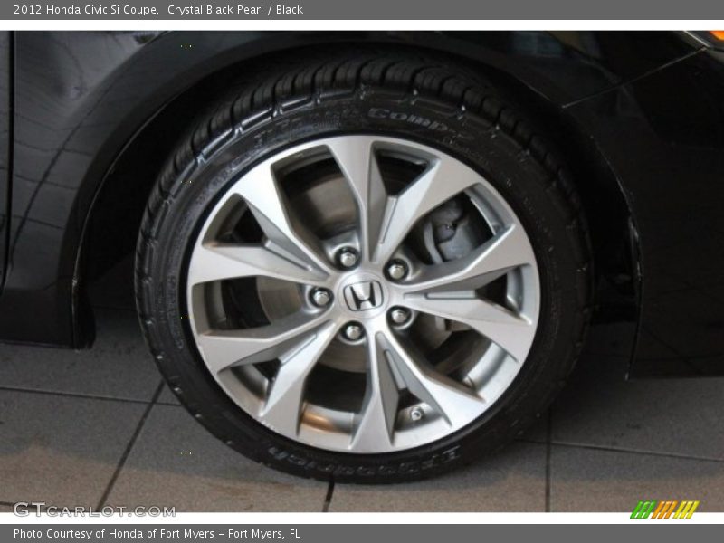 Crystal Black Pearl / Black 2012 Honda Civic Si Coupe