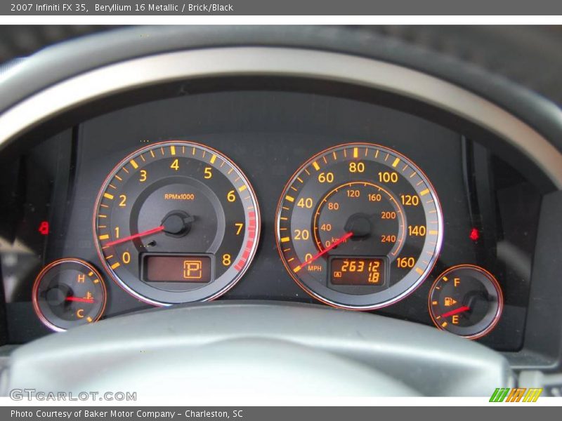 Beryllium 16 Metallic / Brick/Black 2007 Infiniti FX 35