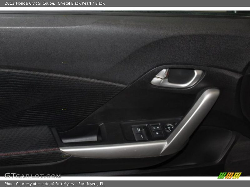 Crystal Black Pearl / Black 2012 Honda Civic Si Coupe