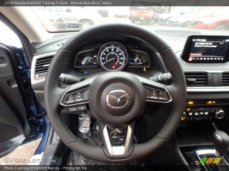 Eternal Blue Mica / Black 2018 Mazda MAZDA3 Touring 5 Door