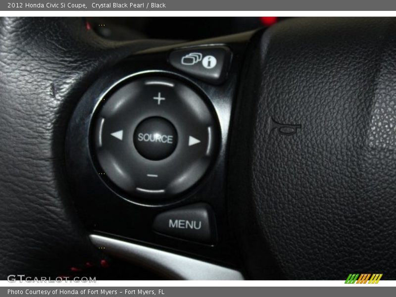 Crystal Black Pearl / Black 2012 Honda Civic Si Coupe
