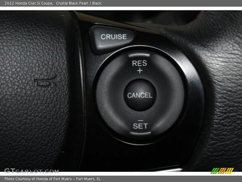 Crystal Black Pearl / Black 2012 Honda Civic Si Coupe