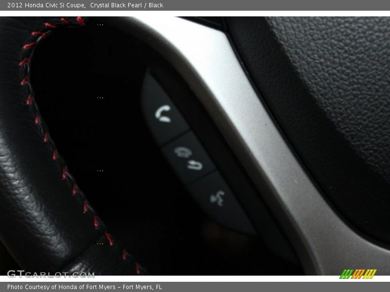 Crystal Black Pearl / Black 2012 Honda Civic Si Coupe