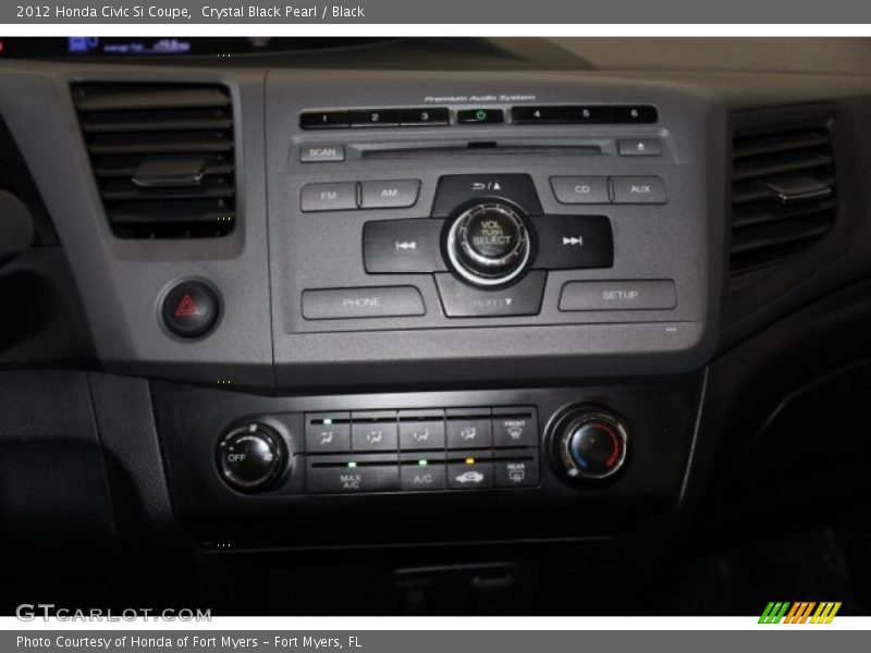 Crystal Black Pearl / Black 2012 Honda Civic Si Coupe