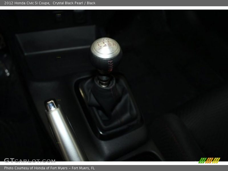 Crystal Black Pearl / Black 2012 Honda Civic Si Coupe