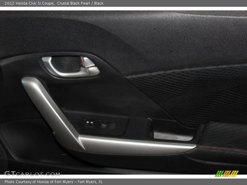 Crystal Black Pearl / Black 2012 Honda Civic Si Coupe