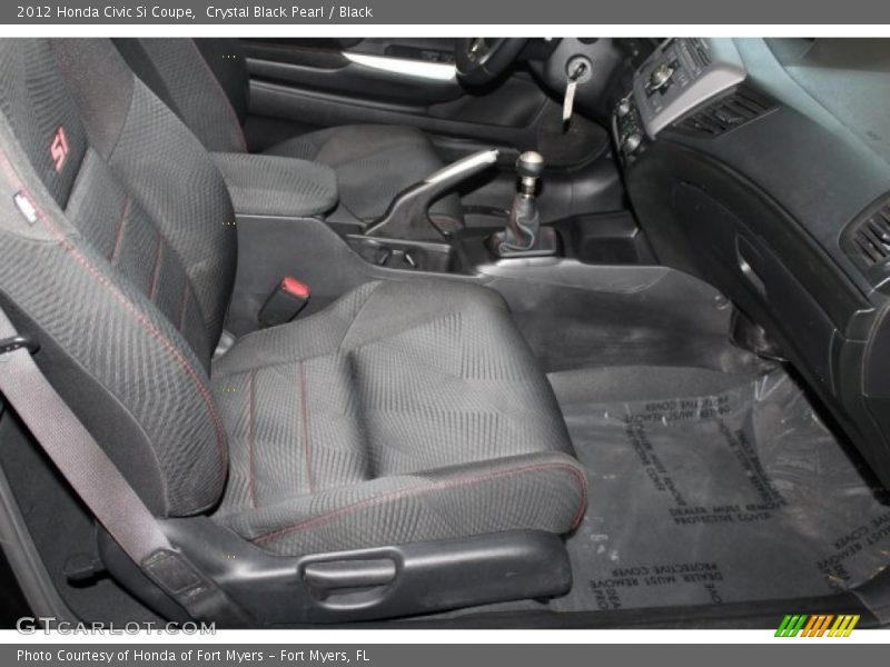 Crystal Black Pearl / Black 2012 Honda Civic Si Coupe