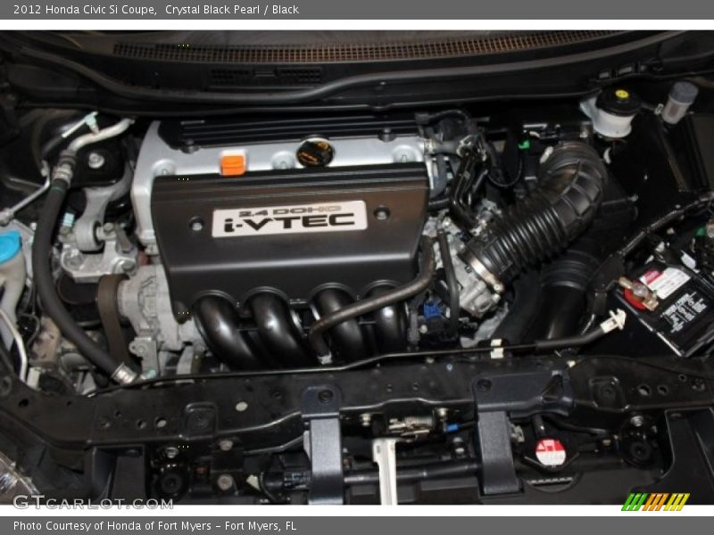 Crystal Black Pearl / Black 2012 Honda Civic Si Coupe