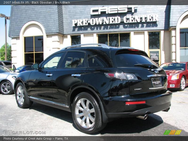 Black Obsidian / Brick/Black 2007 Infiniti FX 35