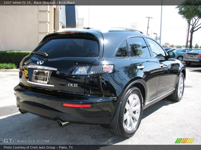 Black Obsidian / Brick/Black 2007 Infiniti FX 35